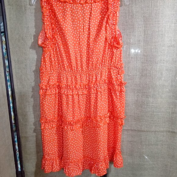 Tiana B Sleeveless Ruffle Tiered Midi Sundress size M - Picture 5 of 6